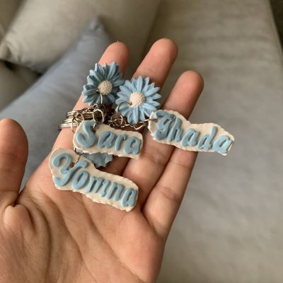 Polymer clay key chain 