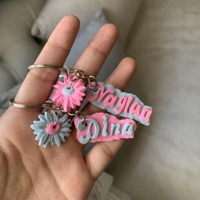 Polymer clay key chain 