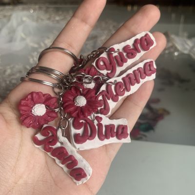 Polymer clay key chain 