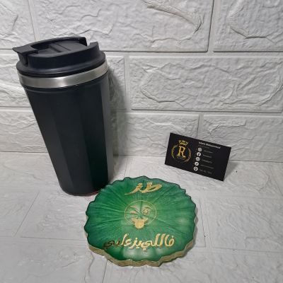 Resin Coaster size 13 cm round