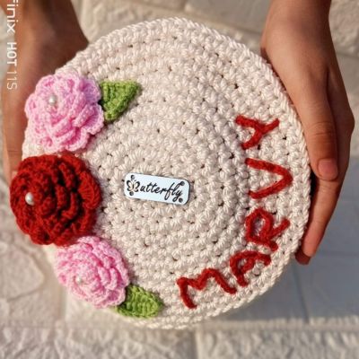 شنطه كروشيه ورود 