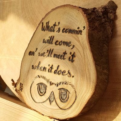 What's comin' will come -  كوستر خشب