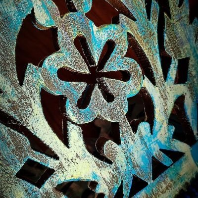 Wood Crafts  Book Holder/Carving / Decoupage Art.