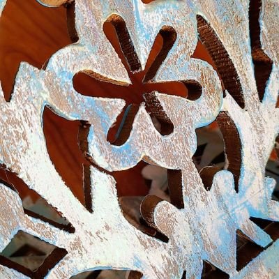 Wood Crafts  Book Holder/Carving / Decoupage Art.