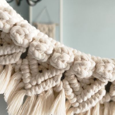 Macramé mirror size 25 cm ✨