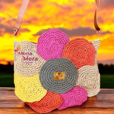 شنطة الرافيا الجديدة الدوائر 