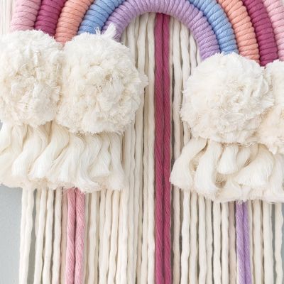 Macramé cloud with name