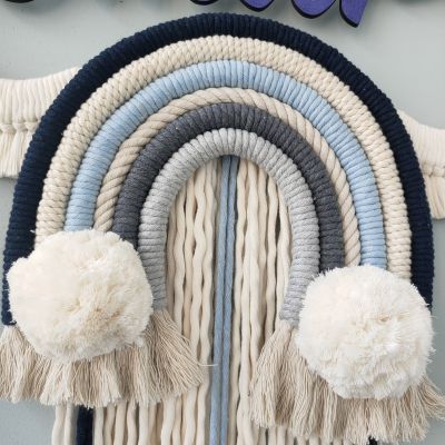 Macramé cloud with name