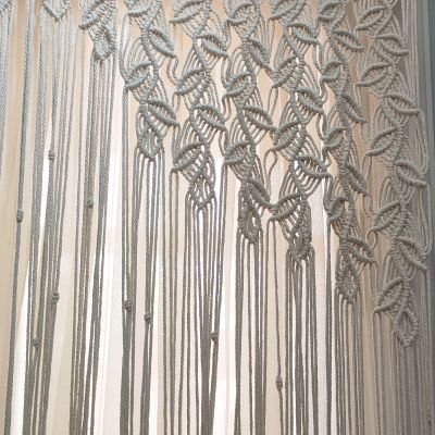 🌿 ستاره مكرميه ورق شجر