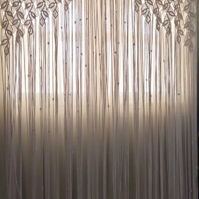 🌿 ستاره مكرميه ورق شجر