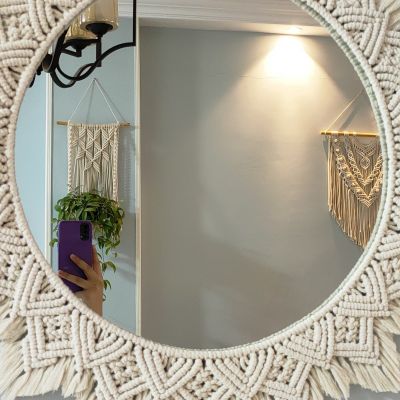  مرايا مكرمية مقاس ٤٠ سم