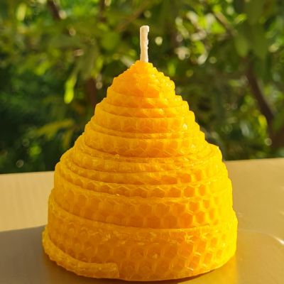 Rolled Beeswax Smokeless Candle 