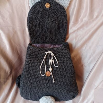 شنطه باك كروشيه