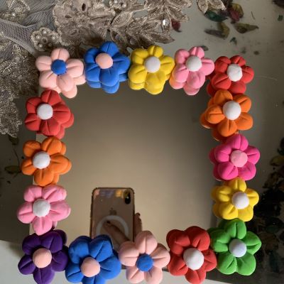 Foam clay mirror 