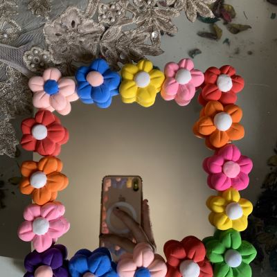 Foam clay mirror 
