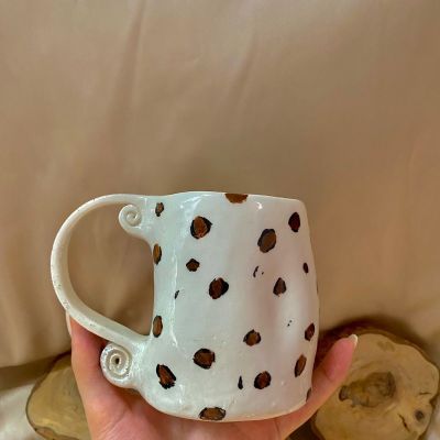 leopard print mug