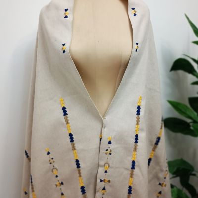 شال صوف جوخ تطريز يدوى تراثى بواحة سيوة