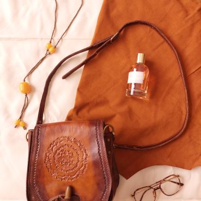 Small genuine leather bag