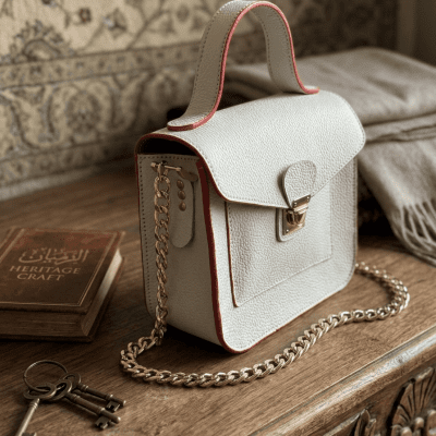 شنطه صغيره جلد طبيعي