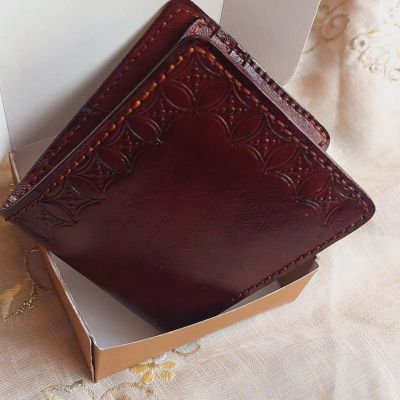  محفظه رجالى جلد طبيعي 