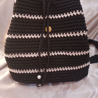 شنطه باك كروشيه 