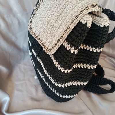 شنطه باك كروشيه 