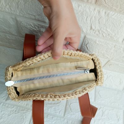 شنطه كروشيه بخيط المكرميه 