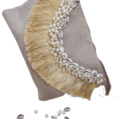 Linen clutch