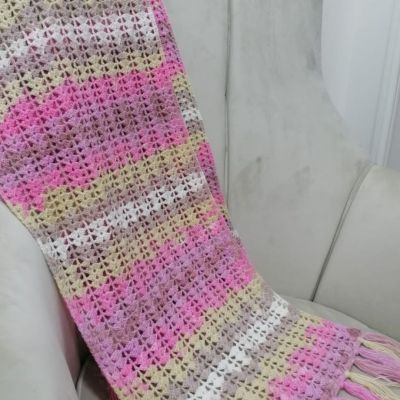 شال كروشيه أنيق