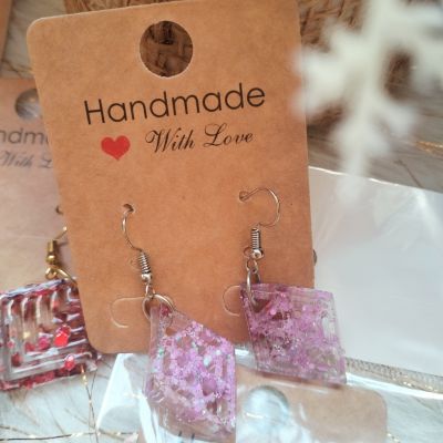 Resin earrings 