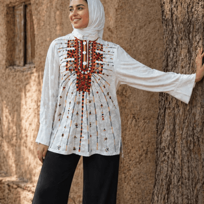  بلوزة سيوة مطرزة يدوى
