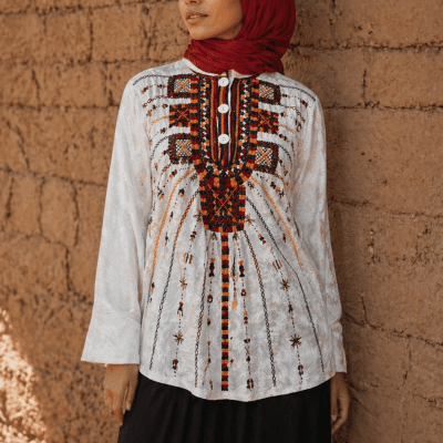  بلوزة سيوة مطرزة يدوى