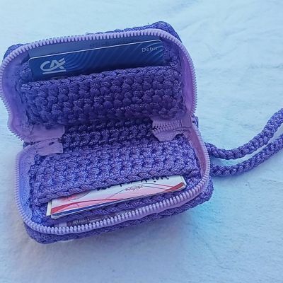  محفظه نقود صغيره كروشيه 