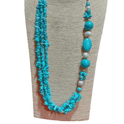 كوليه من احجار الفيروز 