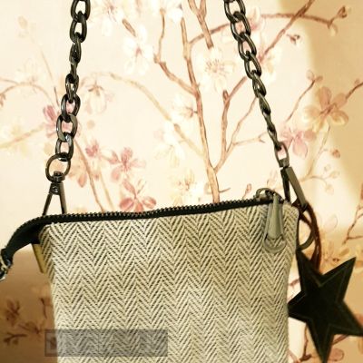 Genuine leather crossbody bag for mobile and wallet