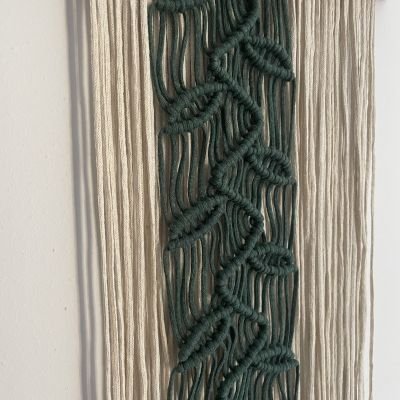 Macrame leaf wall hanging 