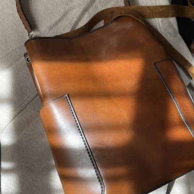 شنطه جلد طبيعي 