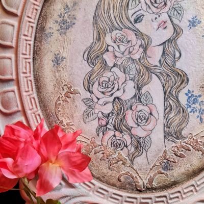 تابلو فتاة الكاميليا