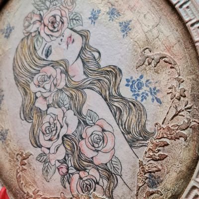 تابلو فتاة الكاميليا