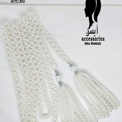 Necklace made of pearls.