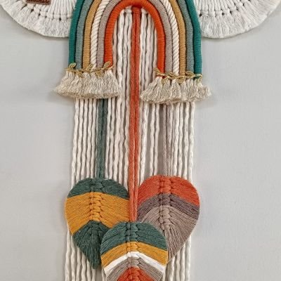 Macrame cloud with name 