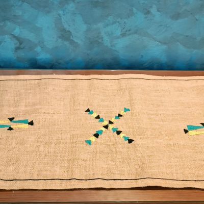 رانر طاولة مطرز يدوى فى واحة سيوة