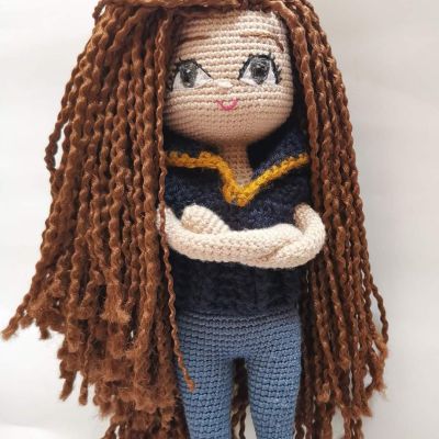 Beautiful Roma  Amigurumi doll 