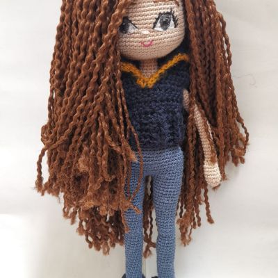 Beautiful Roma  Amigurumi doll 