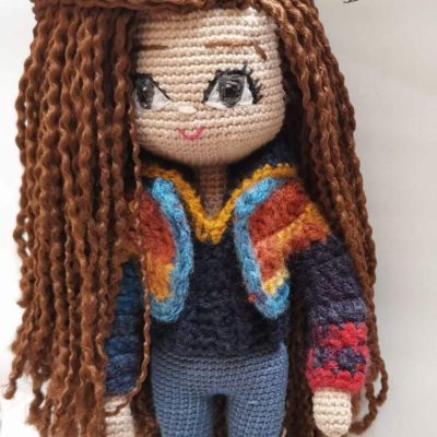 Beautiful Roma  Amigurumi doll 