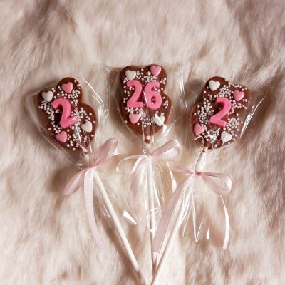 Chocolate lollipops 