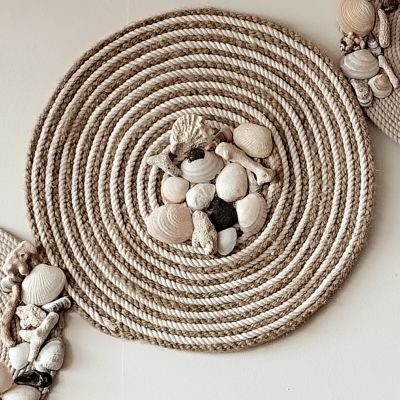 كوسترات ديكور مكرمية 