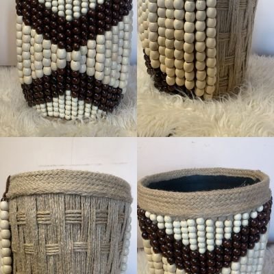 باسكيت مجمل بحبات خشبيه 