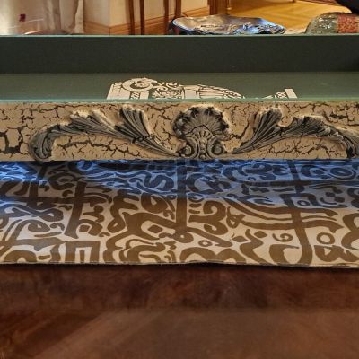 صينية خشب بأربعة ارجل