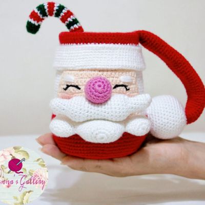 Santa Claus  crochet mug